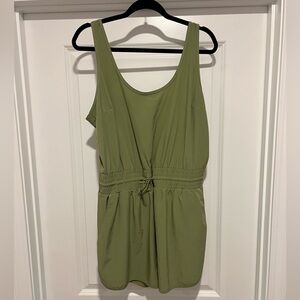 Abercrombie & Fitch Olive Green Sleeveless Romper